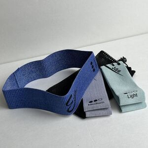 Soft Cotton Texture Fabric Resistance Bands – 3pcs Exercise Loop Bands NEW